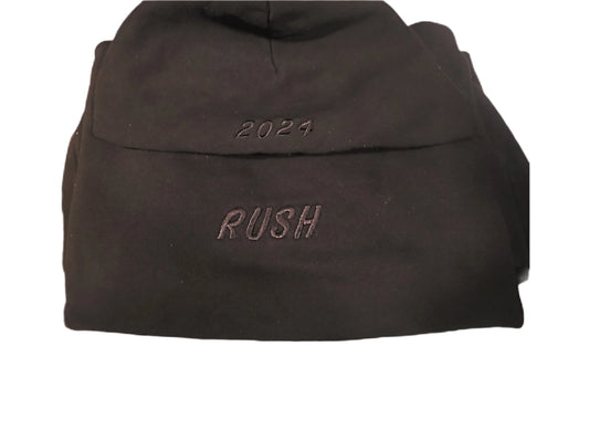 Rush Embroidered Cotton Hoodie